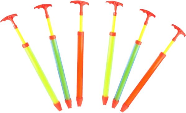 Water Gun for Kids Adults,6 Pack Water Blaster Squirt Gun in Bulk,Size 17.2 Inch, 35FT Long Range,Swimming Garden Pool Beach Games Toy