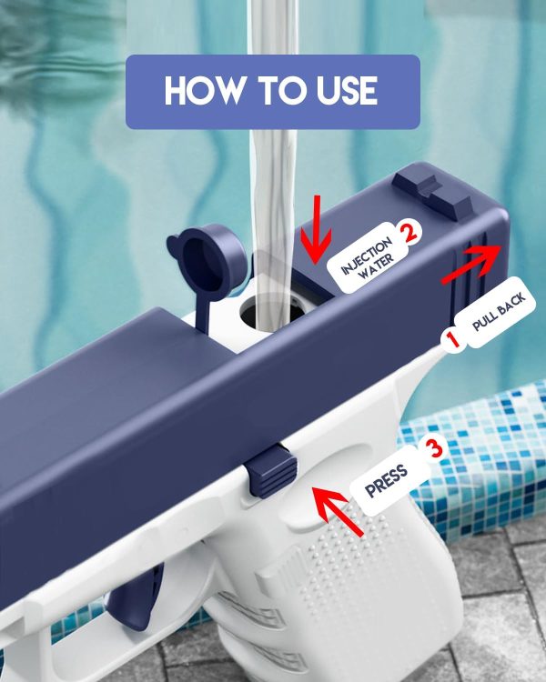 2 Packs Water Guns for Kids Adults, Squirt Water Pistols, Very Cool Small Manual Water Soaker Gun Summer Swimming Pool Outdoor Games Beach Water Fighting Toys Gifts for Boys Girls Children ﻿