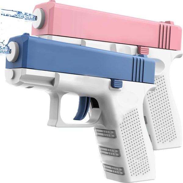 2 Packs Water Guns for Kids Adults, Squirt Water Pistols, Very Cool Small Manual Water Soaker Gun Summer Swimming Pool Outdoor Games Beach Water Fighting Toys Gifts for Boys Girls Children 