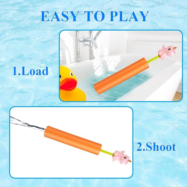 Water Squirters for Kids Water Guns Toys for Toddlers Durable Water Soaker Blaster Toys Water Squirter Shooter for Summer Outdoor Game Pool Beach Party (6 Pcs)