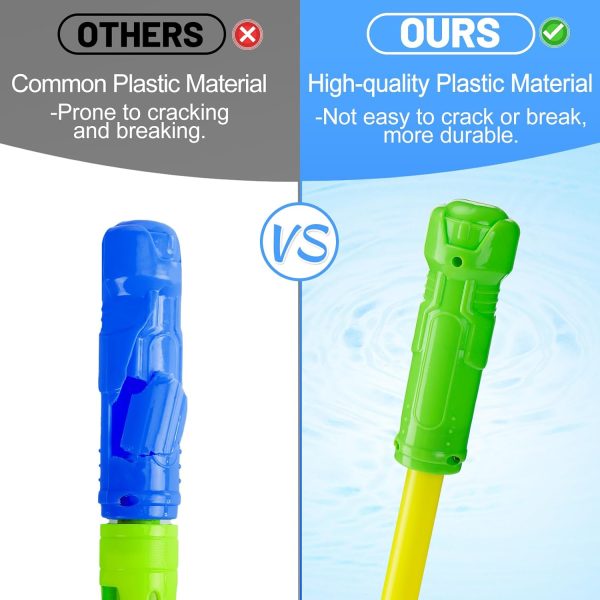 6 Pcs Water Gun -16.5in Bulk Water Soaker Blaster Squirt Gun for Kids Adults, Summer Outdoor Beach Party Games Fighting Play Swimming Pool Toys