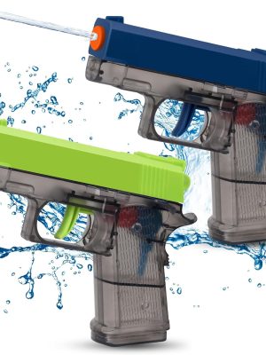 2 Pack Water Guns for Kids - Squirt Gun Water Blaster Soaker Water Pistol Toys for Toddlers Child Boys Girls