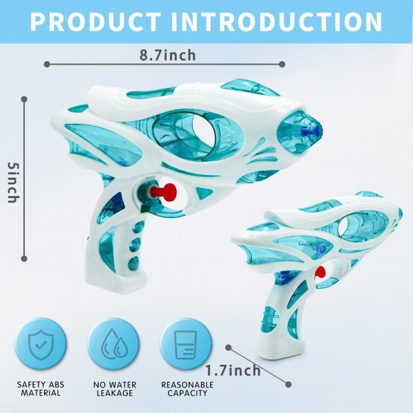 3 Pack Water Guns for Kids and Adults, 200cc/20ft Squirt Guns with Trigger Squirt Guns for Boys Girls, Long Range Super Water Blaster Soaker Water Pistol Summer Toys for Swimming Pool Beach（Style 2）