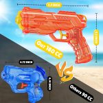 Water Gun for Kids - Squirt Gun Adults Summer Super Water Blaster Soaker Water Guns Toys for Boys Girls Toddler, 2 Pack Small Watergun for Swimming Pool Beach Yard Outdoor Fighting Toy（Blue Orange