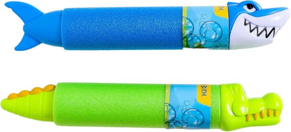 [UpgradeWith] Water Blaster 2pcs Water Gun Fight Shooting Water Guns for Kids Squirt Gun Super Soaker Water Gun Outdoor Activity Game Park Beach Play Yard Swimming Pool Summer Toys – 2 Animal Figures