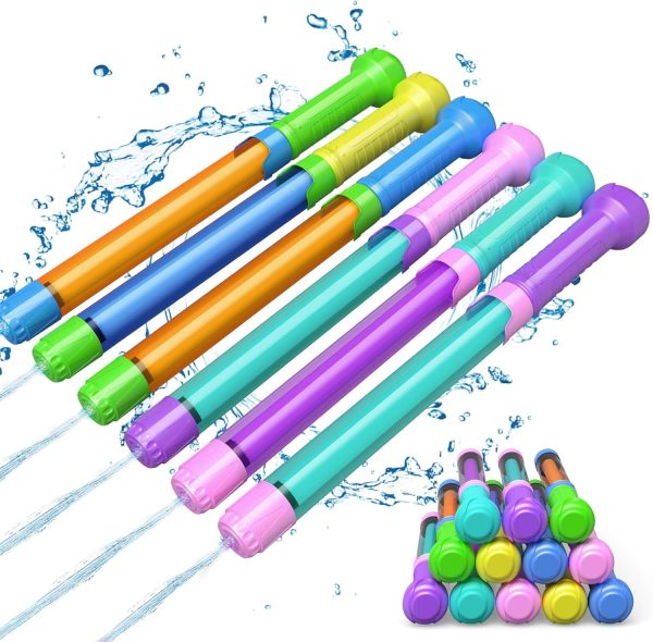 12 Pack Water Gun Soaker Blaster - Bulk Squirt Guns Pool Toys for Kids Adults Outdoor Swimming Pool Summer Beach Activity Fighting Party Game