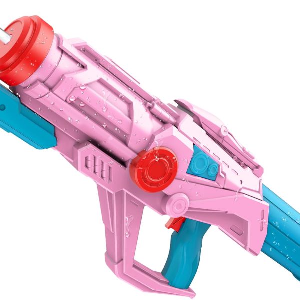 Water Guns for Kids, Super Squirt Gun Water Soaker Blaster - Big Size - 32ft Long Shooting Range - High Capacity - Quick Refill - Summer Water Toys Gun for Boys Girls and Adults Outdoor - Pink