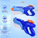 3 Pack Water Guns for Kids Adults - 600CC Squirt Water Toy Gun Super Blaster Soaker Long Range High Capacity Swimming Pool Beach Outdoor Fighting Toy for Boys Girls (Blue)
