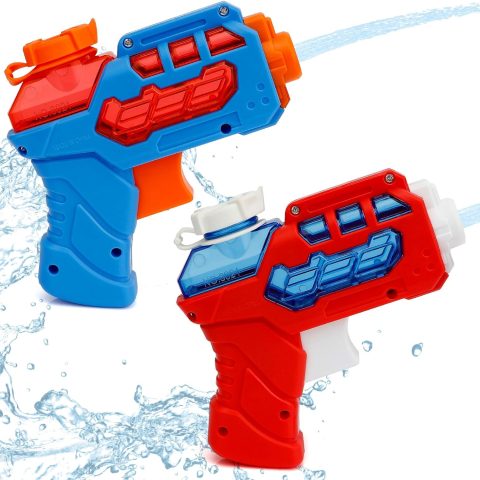 Water Guns, Water Guns for Kids, 2 Pack Squirt Guns Water Blaster, Mini Water Guns Small Water Pistol Toys for Boys Girls, Summer Gifts for Swimming Pool Outdoor Beach Water Fighting Toys