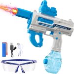 High Powered Electric Water Gun for Adults & Kids with LED Light Muzzle, Automatic Squirt Gun with 26-32FT Long Range,Large Capacity 500CC Water Tank, Perfect for Summer Pool, Beach, Backyard