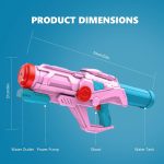 Water Guns for Kids, Super Squirt Gun Water Soaker Blaster - Big Size - 32ft Long Shooting Range - High Capacity - Quick Refill - Summer Water Toys Gun for Boys Girls and Adults Outdoor - Pink
