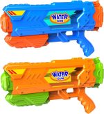 Super Water Gun for Kids Adults, Fast-Fill 1200cc High Capacity & 35ft Range, 2 Pack Super Water Guns Soaker Squirt Guns Blaster for Boys Girls Summer Outdoor Swimming Pool Water Toys