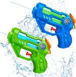 Water Guns for Kids - 2 Pack Mini Squirt Water Gun with Trigger Small Water Pistol Blaster Toys for Boys Girls Toddlers Summer Toys Outdoor Swimming Pool Beach Water Fighting