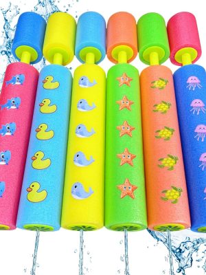 6 Pack Animal Foam Water Blaster, Super Foam Soakers Squirt Guns, Pool Toys Games Summer Fun for Kids Boys Girls Adults