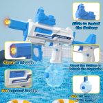 High Powered Electric Water Gun for Adults & Kids with LED Light Muzzle, Automatic Squirt Gun with 26-32FT Long Range,Large Capacity 500CC Water Tank, Perfect for Summer Pool, Beach, Backyard