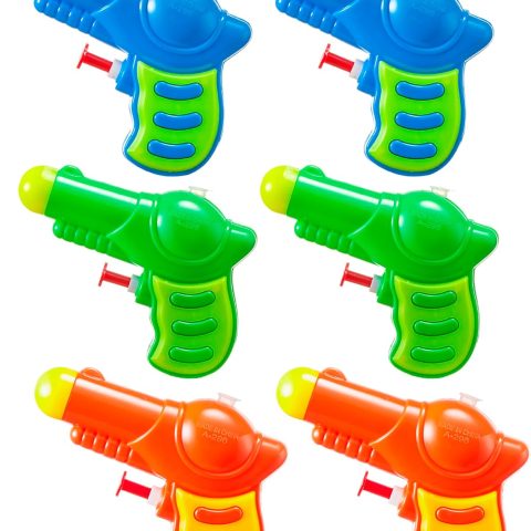 6 Pack Mini Water Guns for Kids, Small Squirt Guns Blaster Pool Toys for Boys Girls Summer Gifts for Party Favors Outdoor Water Fighting Toys