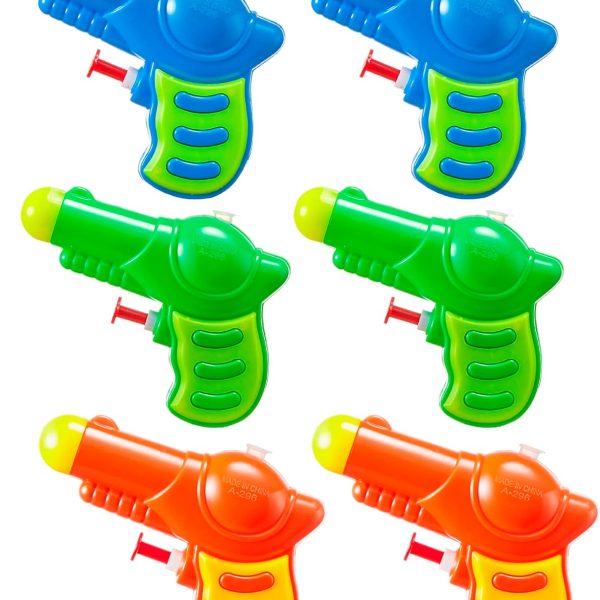 6 Pack Mini Water Guns for Kids, Small Squirt Guns Blaster Pool Toys for Boys Girls Summer Gifts for Party Favors Outdoor Water Fighting Toys