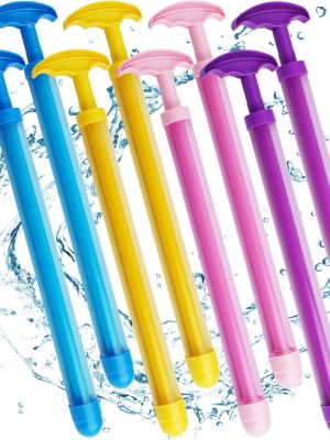 Kids Water Guns Toy- 4 Pack Water Blasters Squirt Toy, Outdoor Summer Water Toys for Outdoor Swimming Pool, Backyard, Beach Water Game Fighting Play Pool Toys (8PCS)