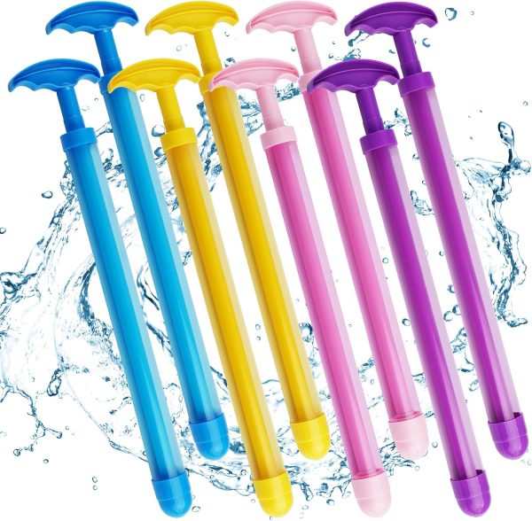 Kids Water Guns Toy- 4 Pack Water Blasters Squirt Toy, Outdoor Summer Water Toys for Outdoor Swimming Pool, Backyard, Beach Water Game Fighting Play Pool Toys (8PCS)